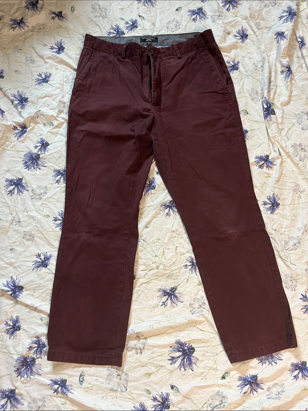 Banana Republic Men's Burgundy Chino Pants